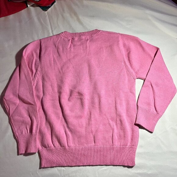 Cute Kid's Pink Crewneck Sweater - Picture 3 of 6